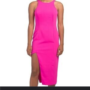Jay Godfrey Pink Dress Side Slit 12